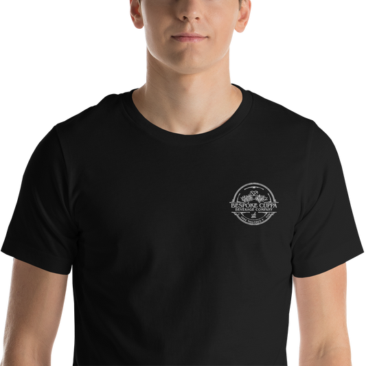 Bespoke Cuppa Embroidered Short-Sleeve Unisex T-Shirt - Dark Colors